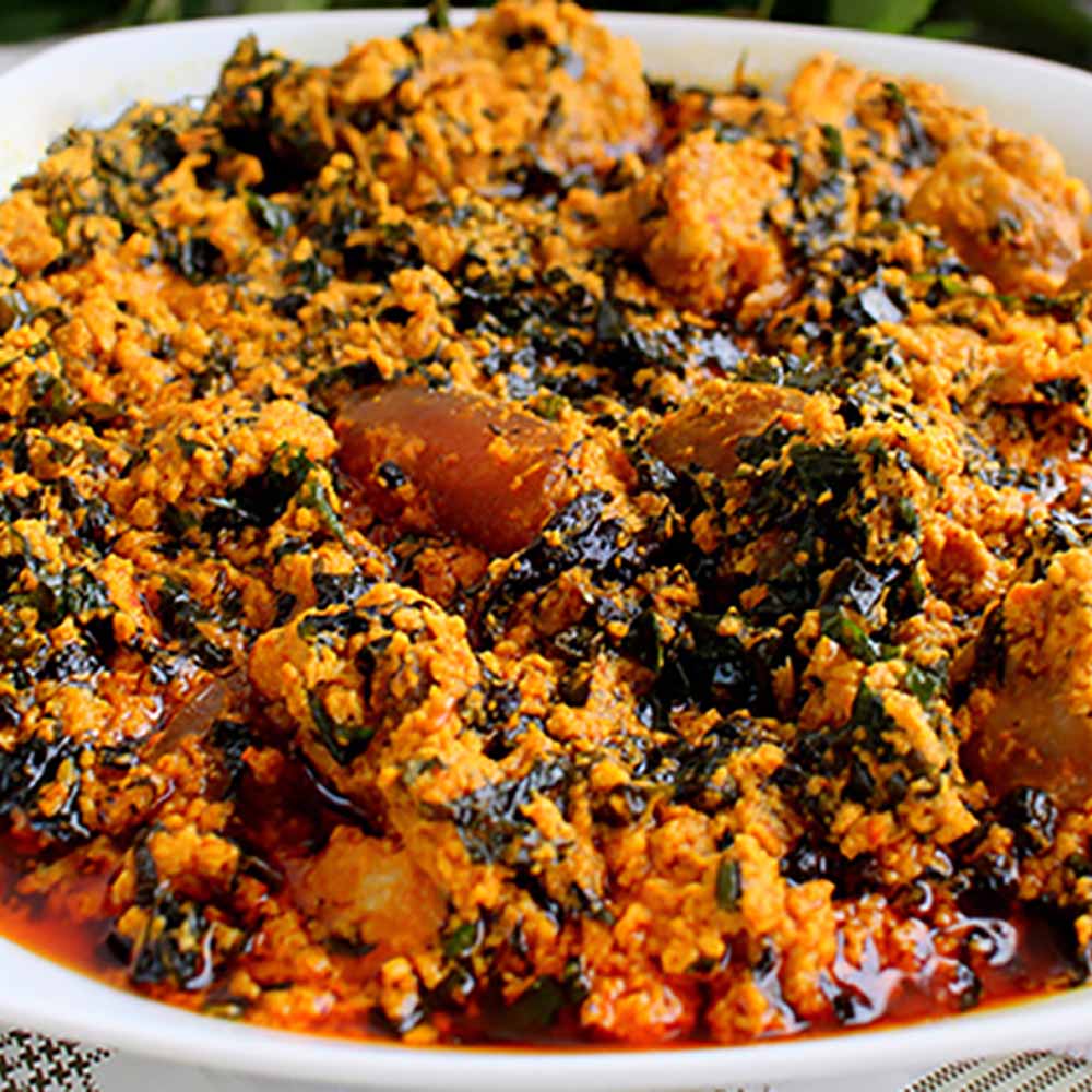 Egusi Soup with Assorted Meats